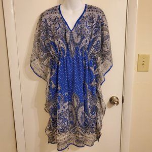 MPH Collection Dress | Blue Paisley Dress PXL NWT